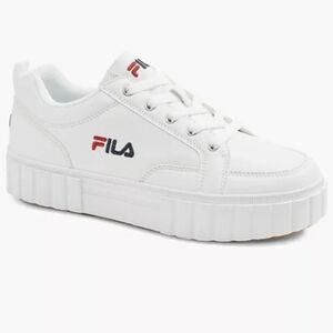 Fila Sandblast White Leather Platform 98 Sneakers US 6.5